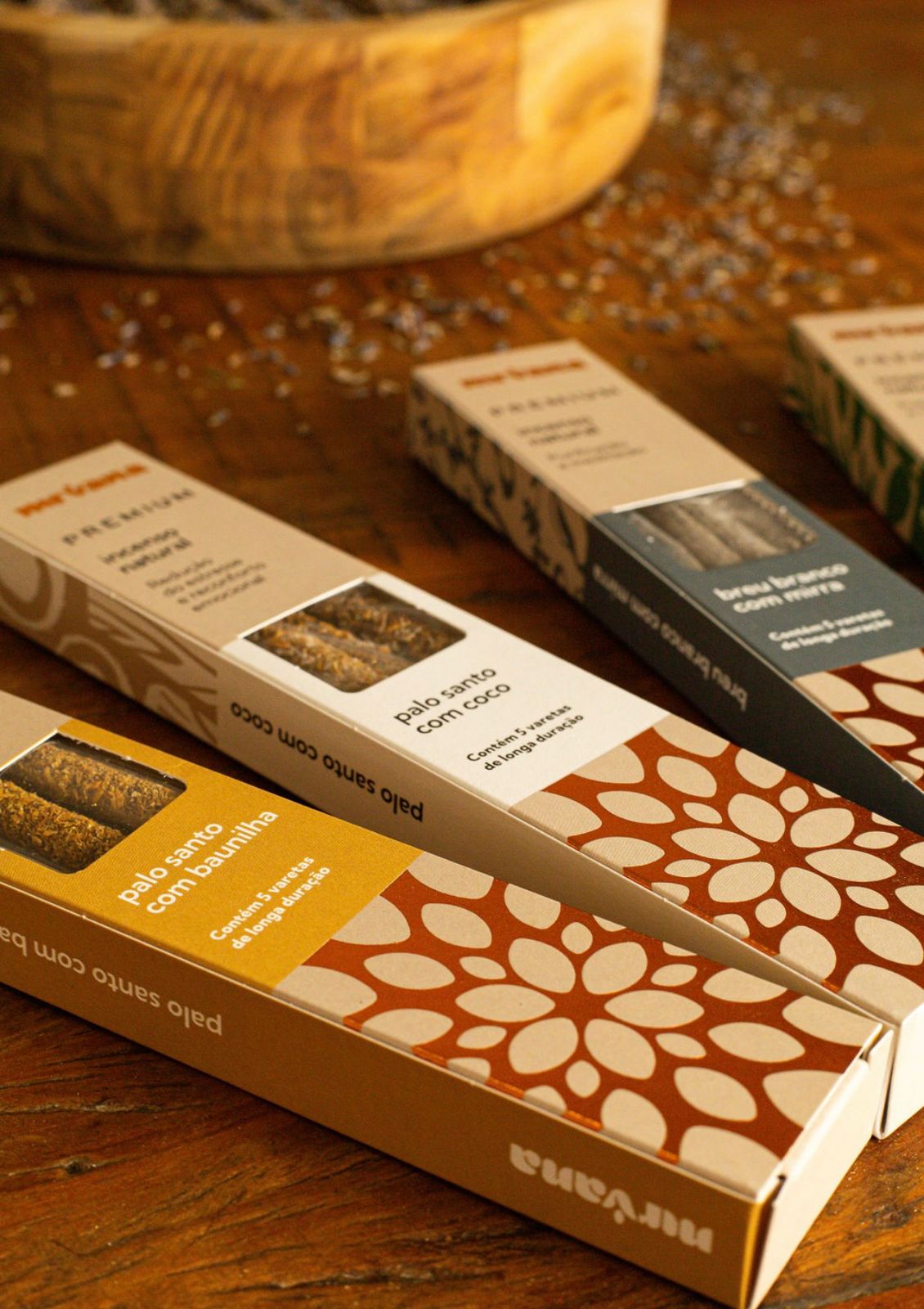 Incenso Natural Palo Santo com Jasmim Nirvana Premium – Ambiente Relaxante e Romântico