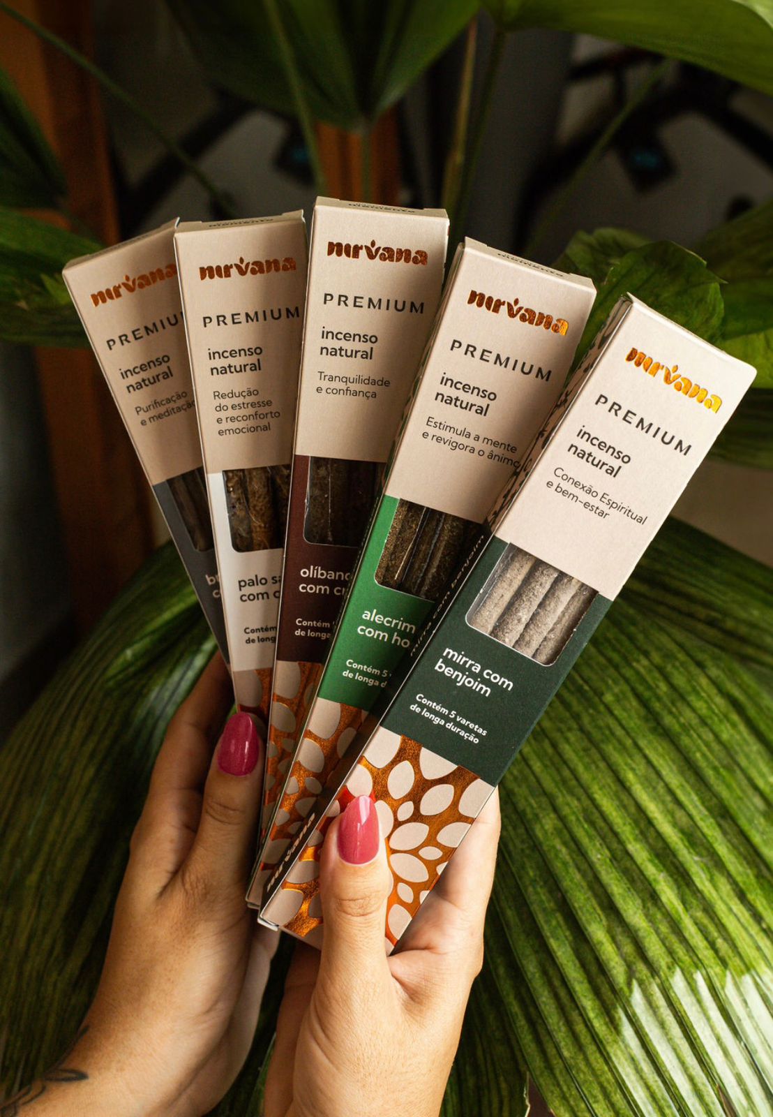 Incenso Natural Alecrim com Hortelã Nirvana Premium – Estimula a Mente e Revigora o Ânimo