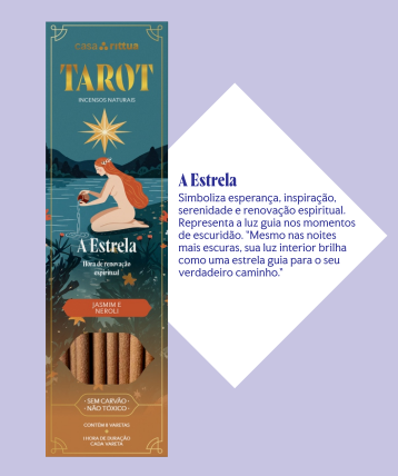 Incenso Nirvana Linha Tarot - A Estrela – Esperança, Renovação Espiritual e Inspiração