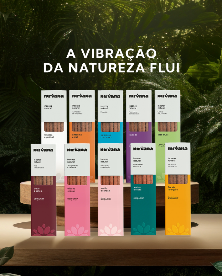 Incenso Natural Limpeza Espiritual Nirvana – Purificação Energética e Proteção