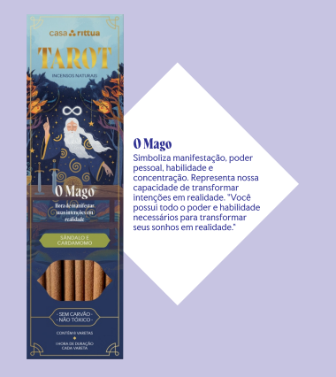 Incenso Nirvana Linha Tarot - O Mago – Concentração, Criatividade e Autoconfiança