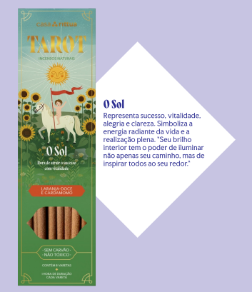 Incenso Nirvana Linha Tarot O Sol – Vitalidade, Sucesso, Alegria e Clareza