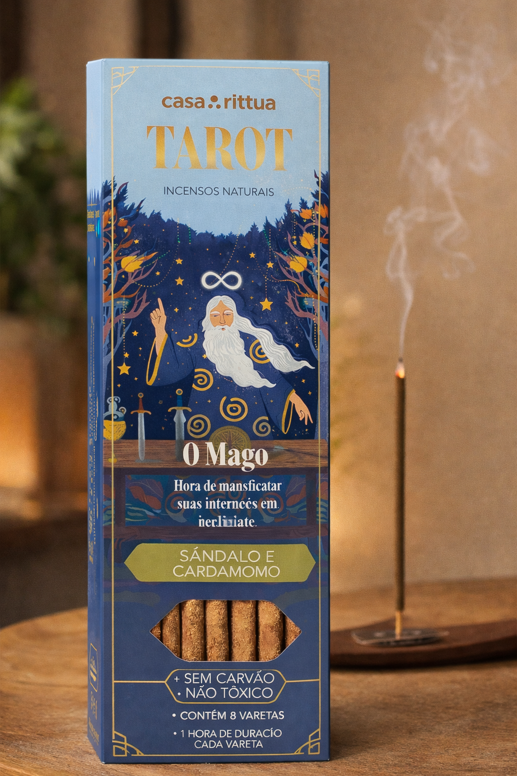 Incenso Nirvana Linha Tarot - O Mago – Concentração, Criatividade e Autoconfiança