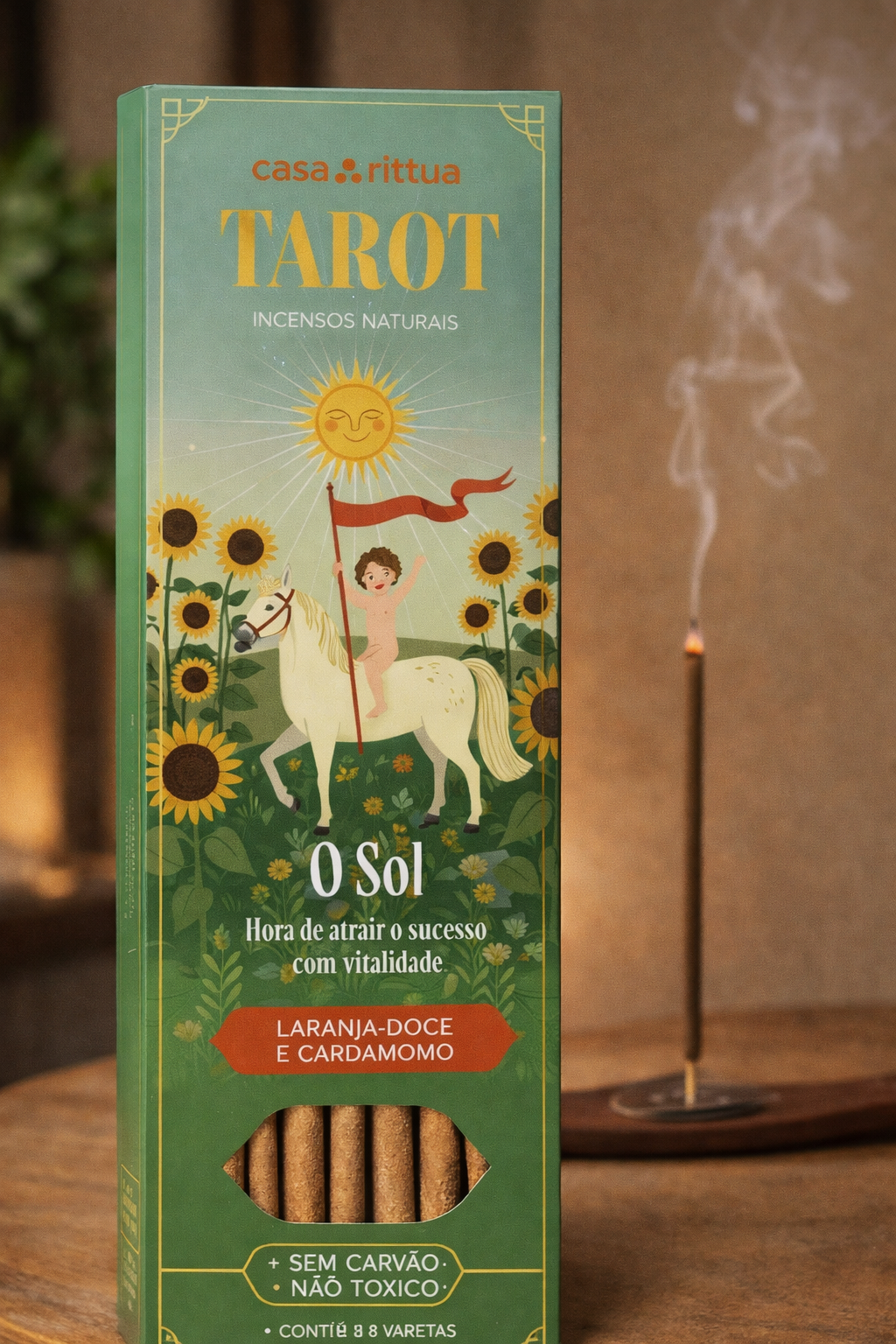Incenso Nirvana Linha Tarot O Sol – Vitalidade, Sucesso, Alegria e Clareza