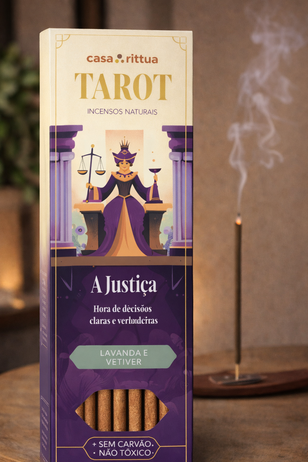 Incenso Nirvana Linha Tarot A Justiça – Equilíbrio, Verdade e Clareza Mental