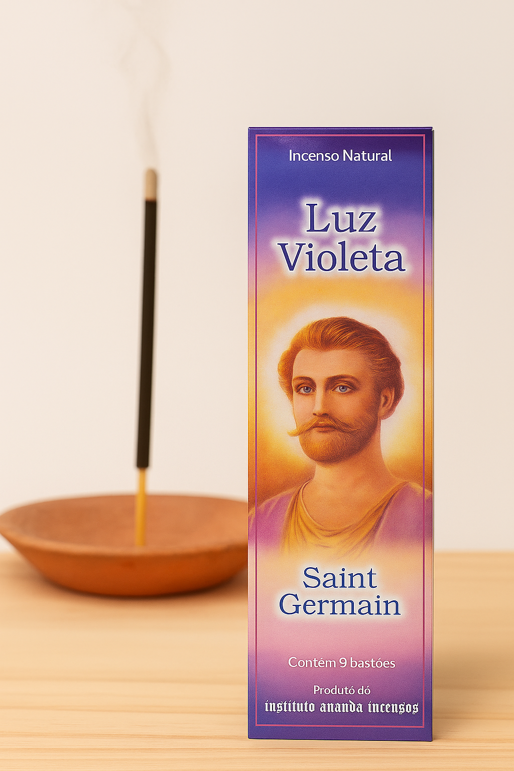 Incenso Natural Saint Germain - Luz Violeta Ananda | Purificação e Bem-Estar Espiritual