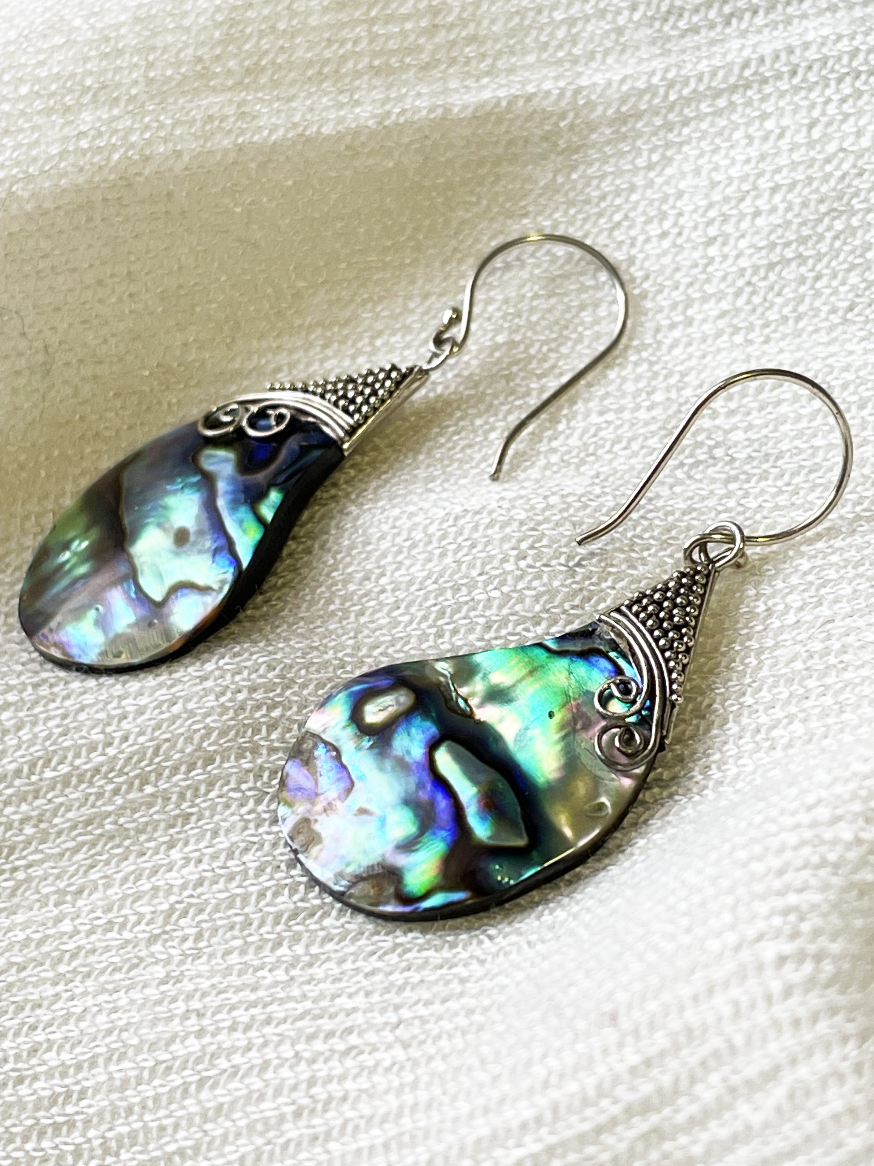 Brincos de Abalone em Prata 925 | Energia das Águas e Proteção Espiritual