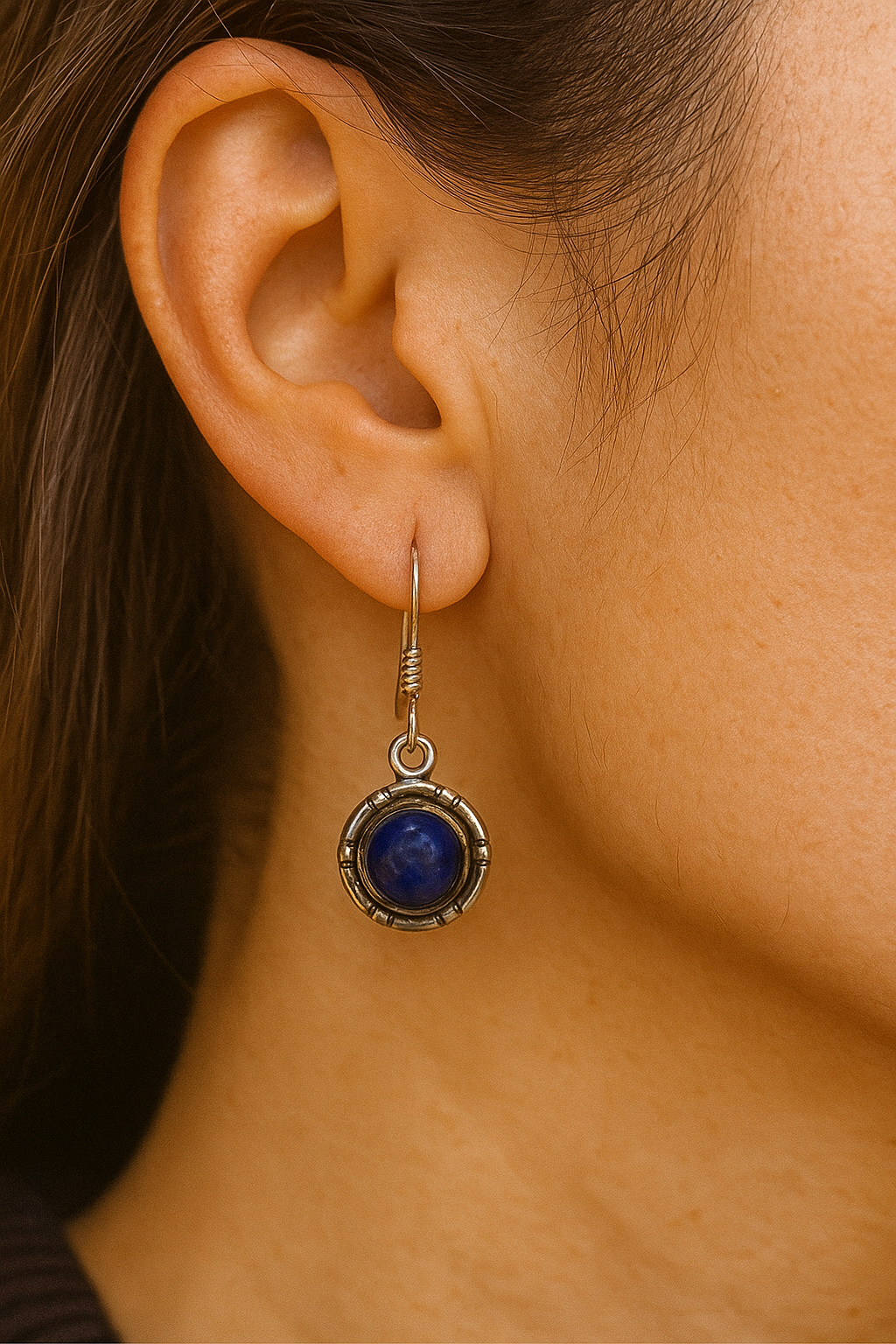 Brincos de Lápis Lazuli em Prata 925 | Sabedoria, Verdade e Consciência