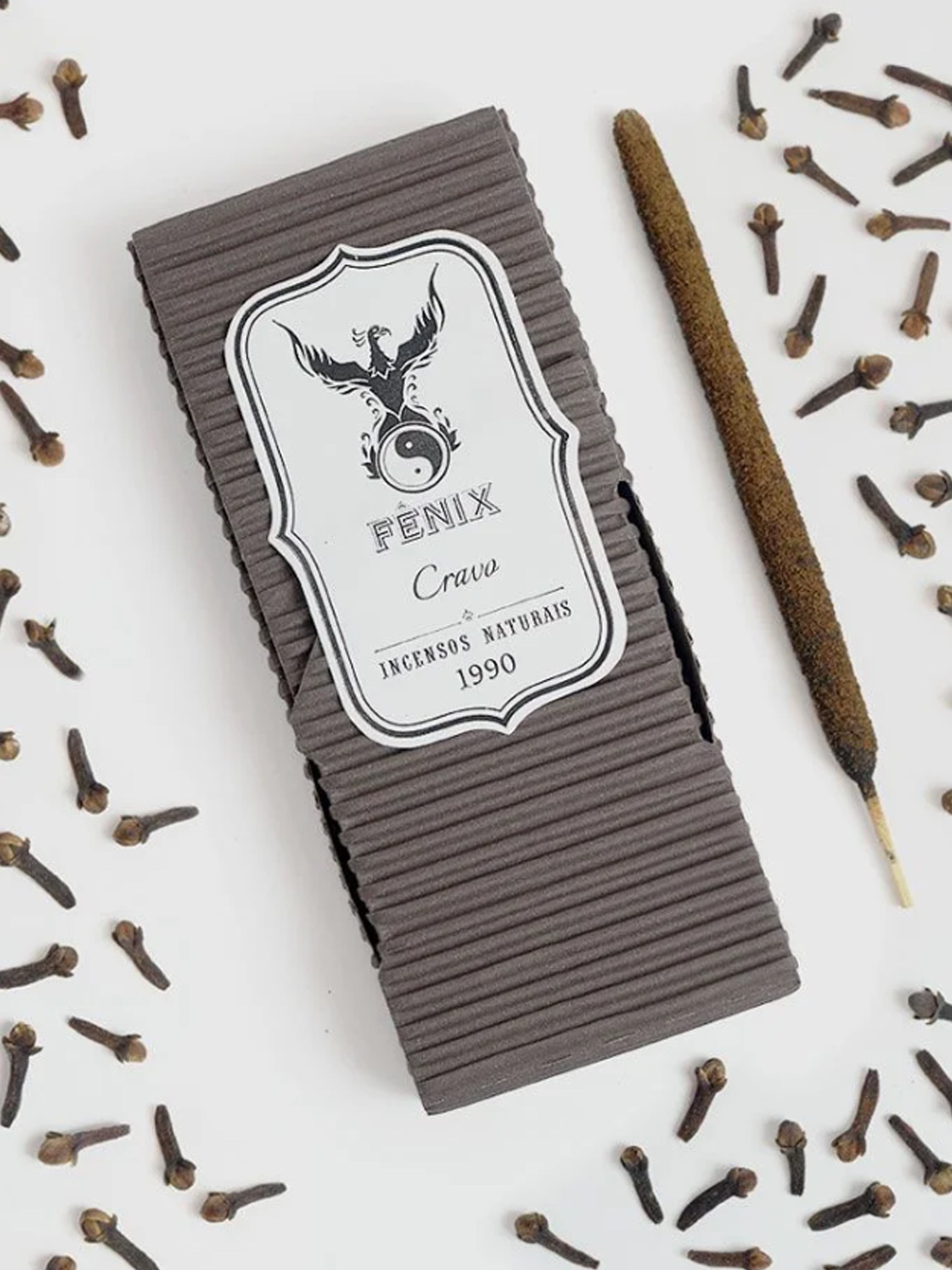 Incenso Natural de Cravo Fênix - Magnetizador, Acolhedor e Energizante | Fênix Incensos