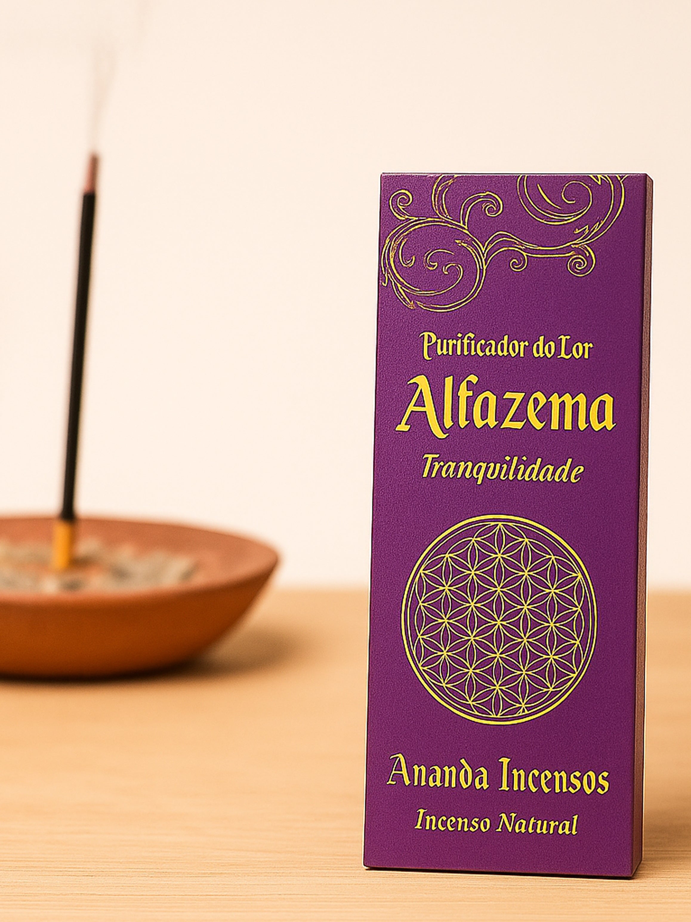 Incenso Ananda Purificador do Lar Alfazema – Tranquilidade e Limpeza Energética Natural