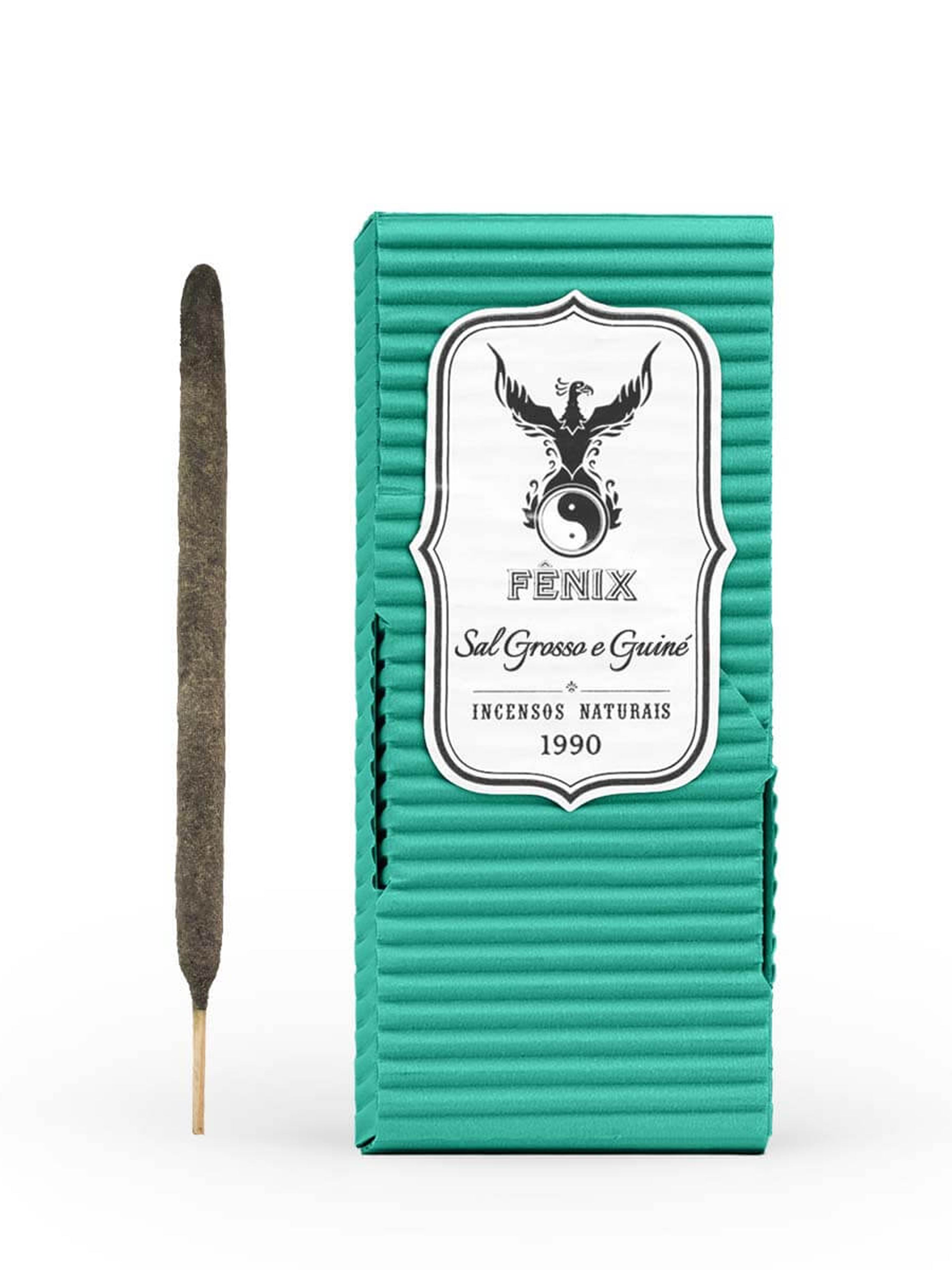 Incenso Natural de Sal Grosso e Guiné – Limpeza e Proteção Energética | Fênix Incensos