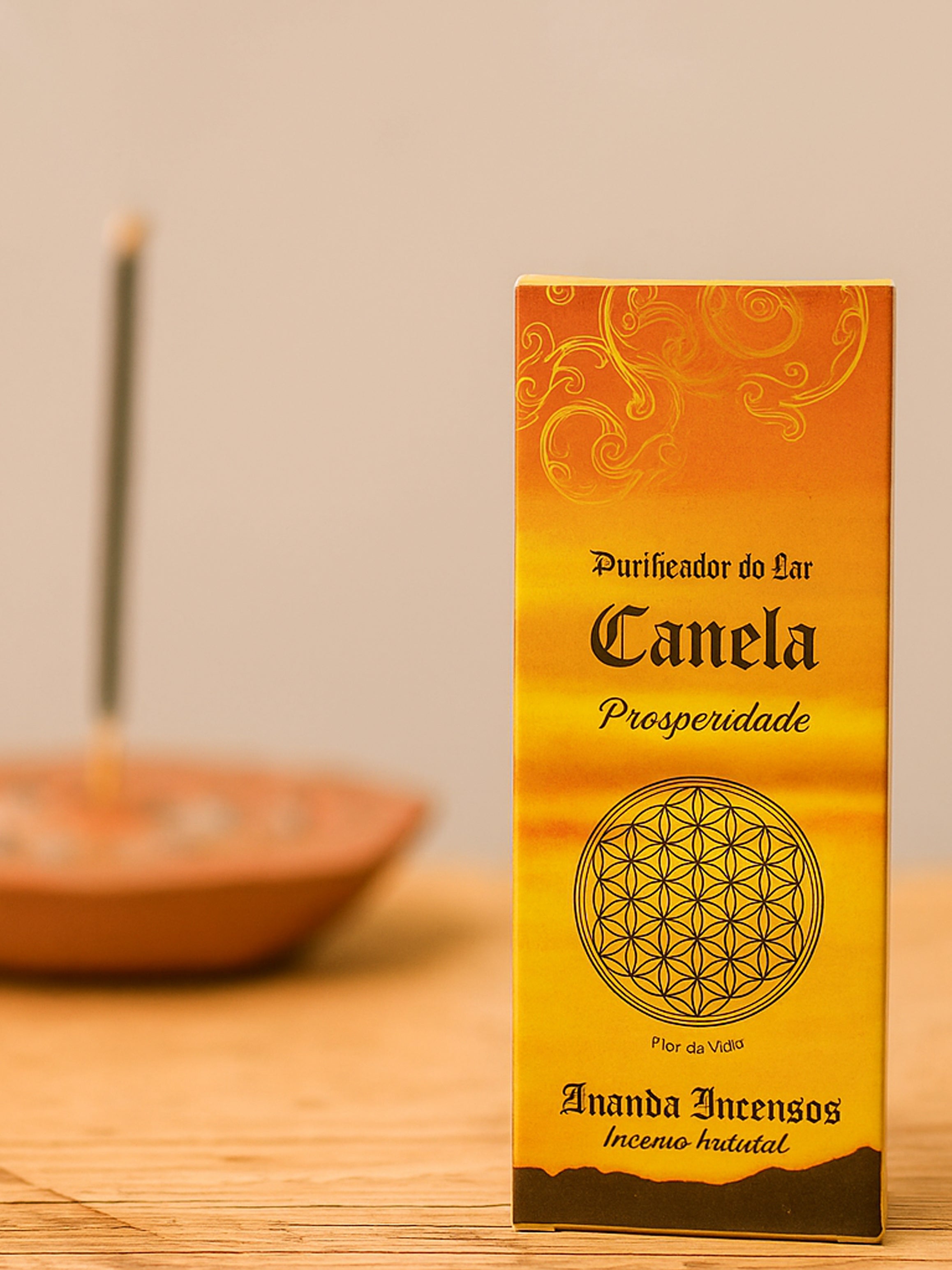 Incenso Ananda Purificador do Lar - Canela | Energia Positiva e Aroma Acolhedor