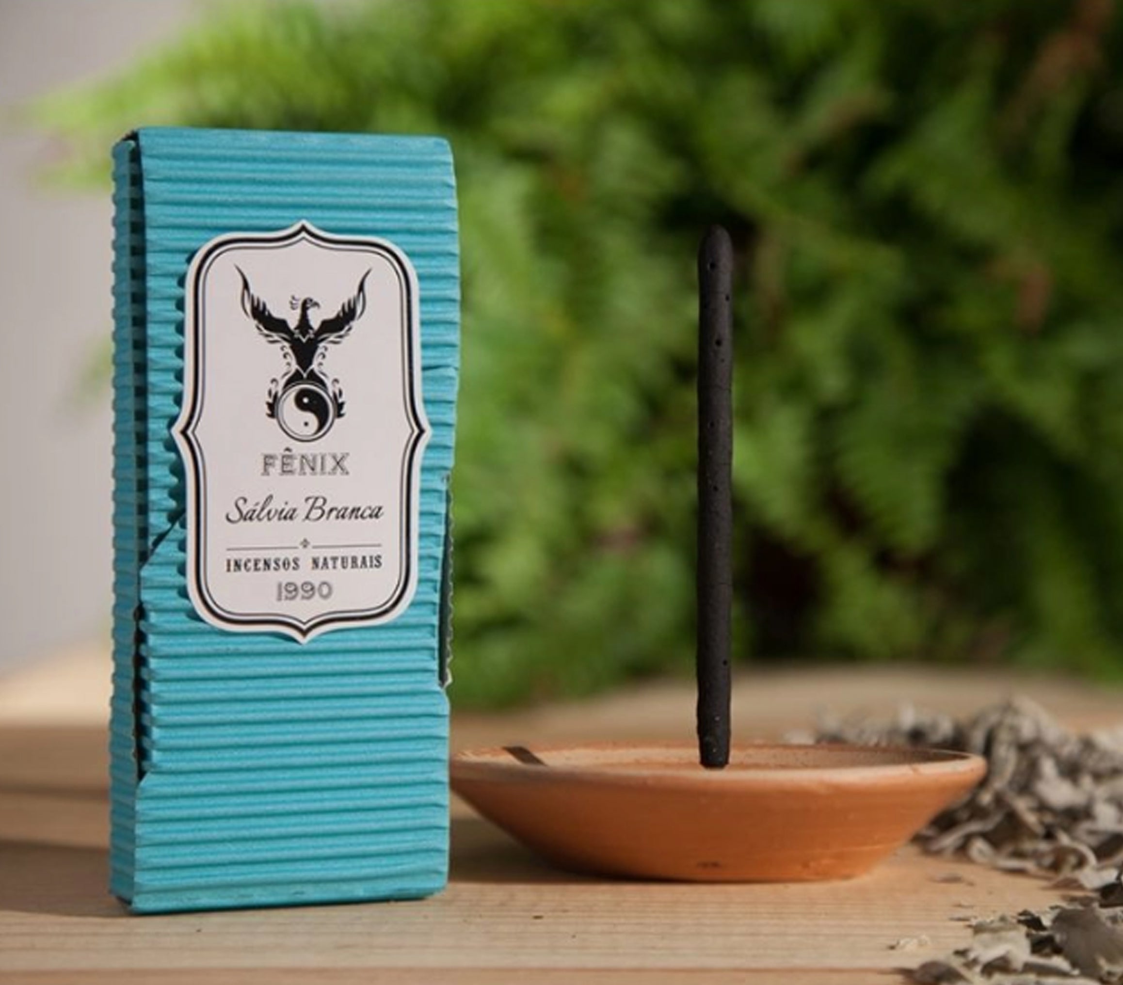 Incenso Natural de Sálvia Branca Fênix - Sabedoria, ancestralidade feminina e Purificação | Fênix incensos